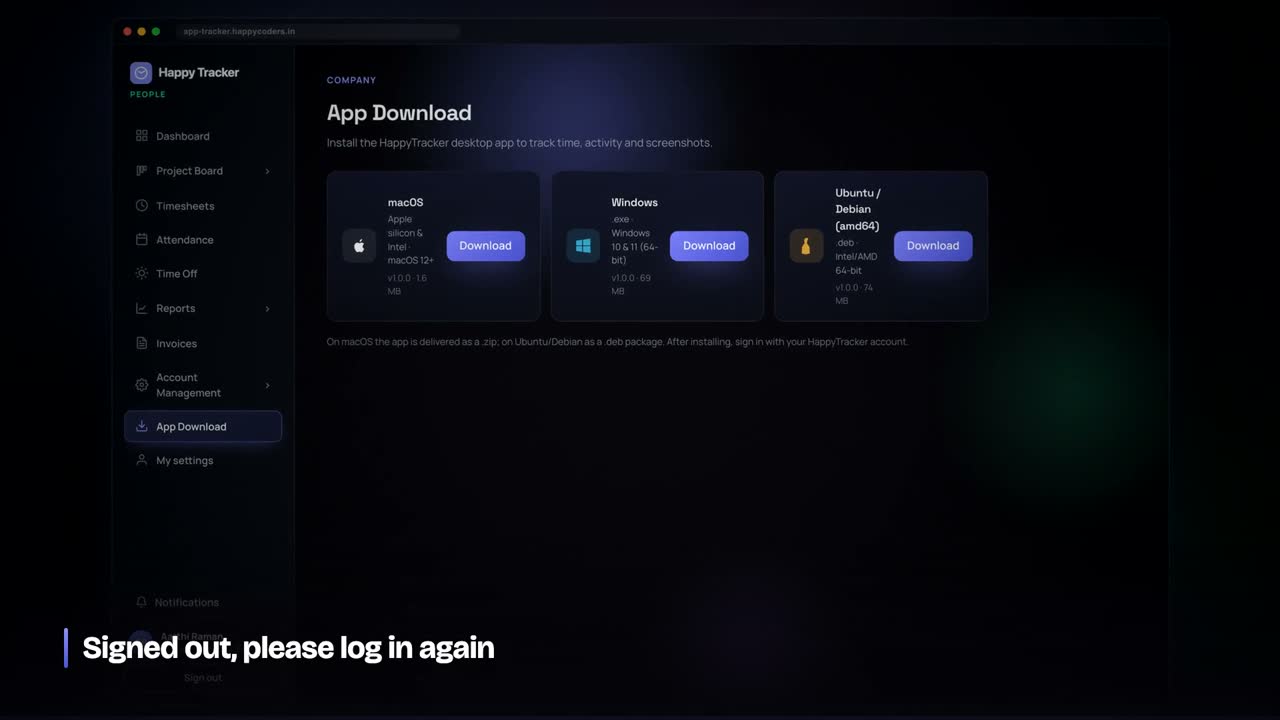 App Download offers the current build for Mac, Windows and Ubuntu.